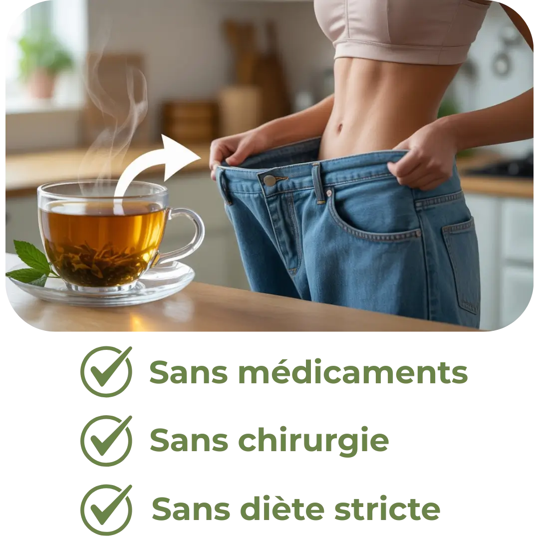 A bottle of BariSlim Tea product, with tea leaves in the background